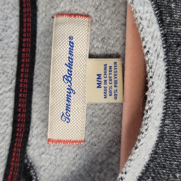 Tommy Bahama Gray Sweatshirt, Men's medium - Picture 3 of 6